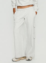 Rozanna Cargo Sweat Pants Grey Marle