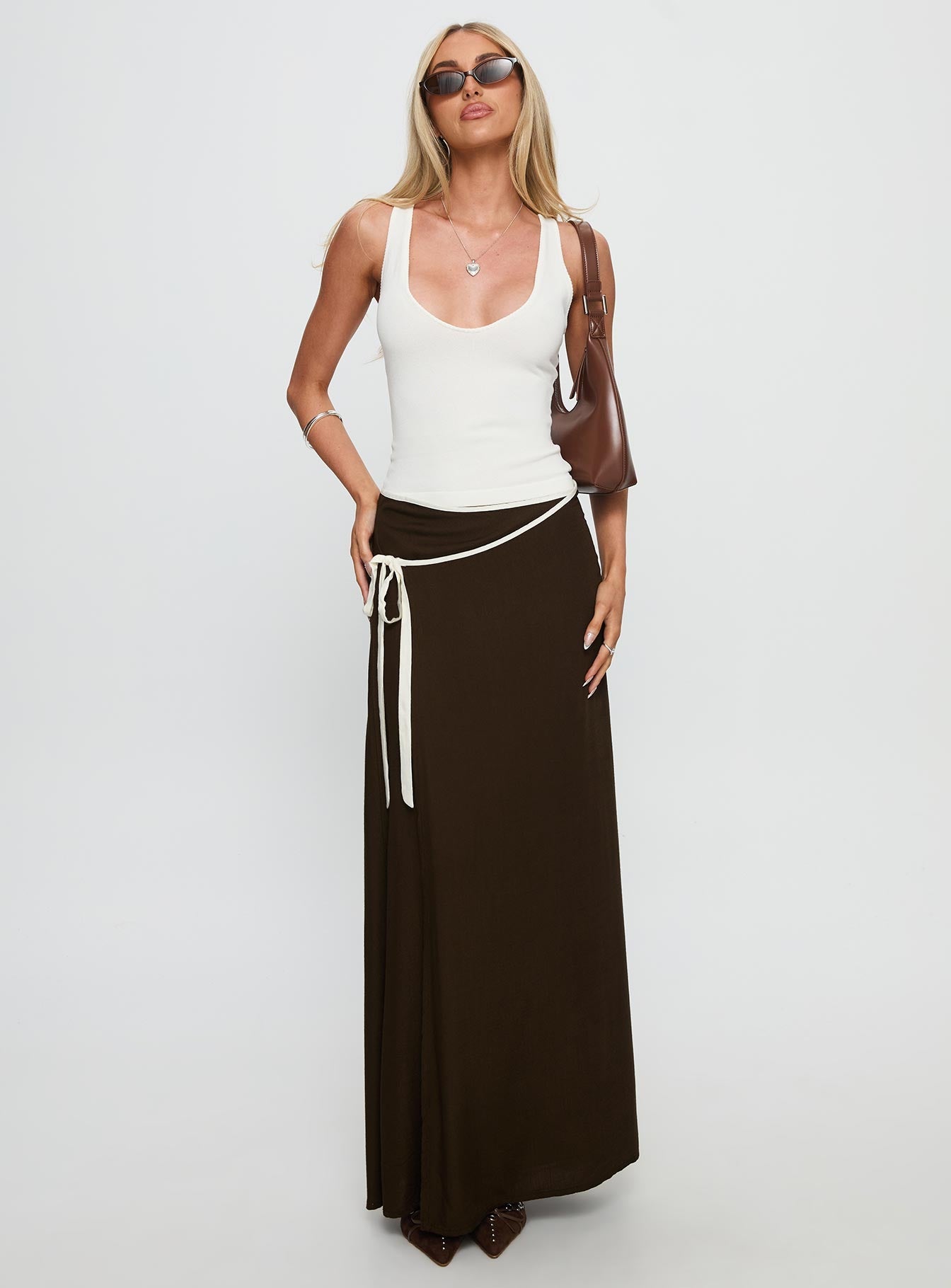 Nani Scoop Knit Tank White