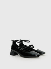 Berta Heels Black Patent