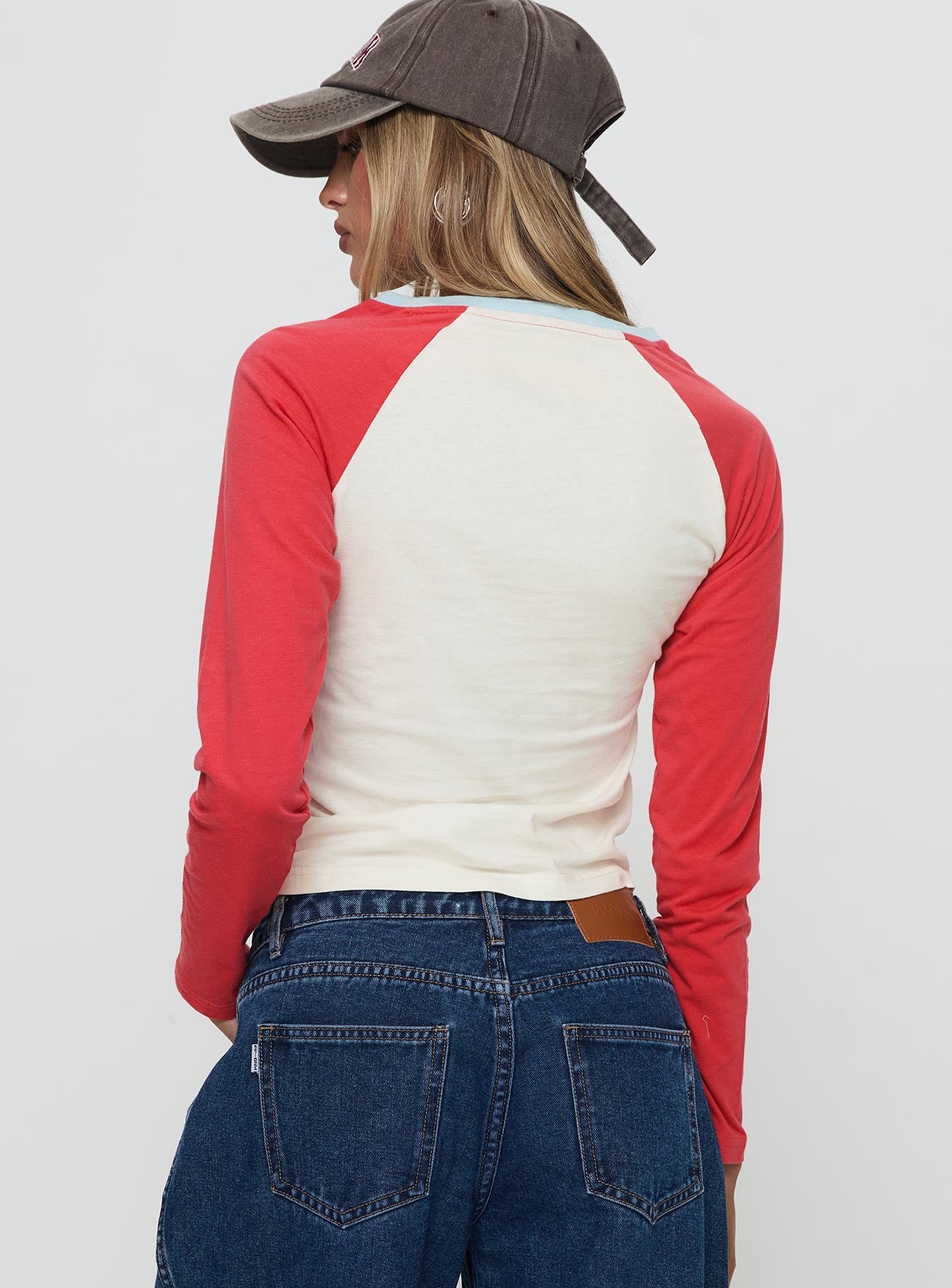 Racing Star Long Sleeve Top Red
