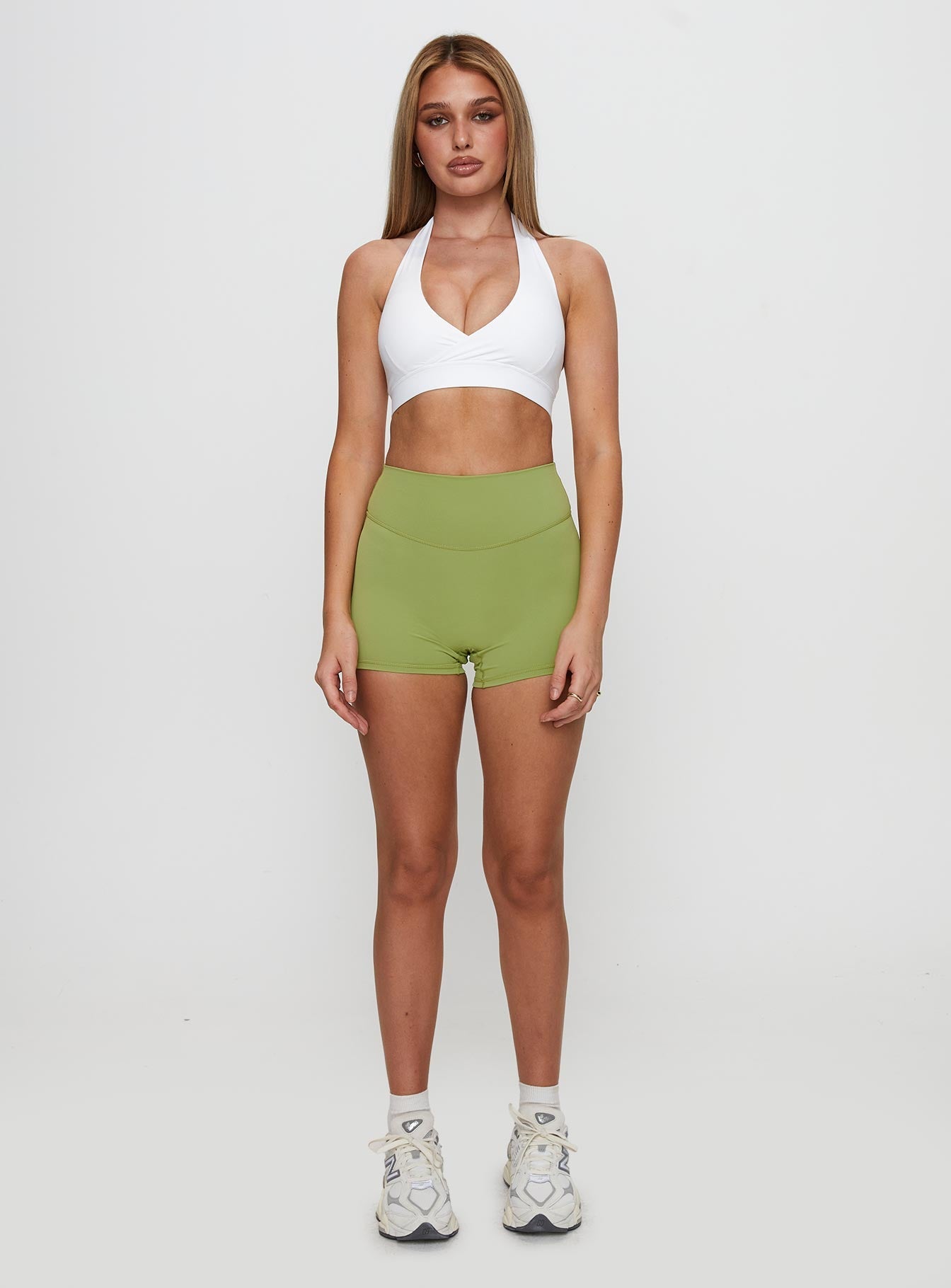 Return Serve Halter Active Top White